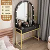 Penteadeira com Luzes, Mesa de Maquiagem Doméstica Móvel, Mesa de Maquiagem para Apartamento Pequeno, Mesa de Maquiagem Moderna Simples para Estúdio
