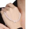 Collar de Perlas con Colgante de Lazo "Complejo de Sueño" Collar para Mujer Cadena para Clavícula Joyería Exquisita de Nicho