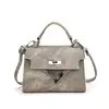 Moda para Mujer Tendencia Estilo Denim Bolso Cuadrado Pequeño 2026 Nuevo Bolso de Mano Simple Bolso Kelly Bolso Cruzado