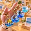 Colgante de Bolsita de Arena Movediza Oceánica Rellena de Aceite Llavero de Concha Animales de Dibujos Animados Delfín Pingüino Llavero de Muñeco Regalo