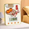 Reloj Digital Shishi Ruyi Adornos de Escritorio Pantalla de Sala de Estar Dormitorio Reloj de Mesa Inteligente Reloj Despertador Fijo Pintura de Mesa Creativa