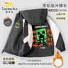 Estilo Novo Outono e Inverno Minecraft Jaqueta Infantil Jaqueta Forrada com Lã Roupa de Primavera e Outono Meninos e Meninas Bonitos Jaqueta Corta-Vento Estilo Moderno