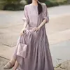 Vestido Elegante Feminino Estilo Chanel, Gola Redonda, Manga Três Quartos, Feminino, Novo Verão 2026, Vestido de Acetato Cor Verde Menta