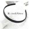 DIY material hecho a mano accesorios para el cabello Diadema Diadema de tela negra completa Estilo coreano simple tela Estilo japonés y coreano Diadema Negra