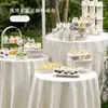 Toalha de Mesa Francêsa de Luxo Leve Decoração de Mesa de Sobremesa Toalha de Mesa de Jantar Stand de Exposição Casamento ao Ar Livre Celebração de Aniversário Sensação de Alto Padrão Personalizável