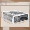 Bolsa de armazenamento transparente de PVC transfronteiriça para cobertores e roupas, à prova d'água, bolsa com zíper dobrável para armazenamento em guarda-roupa, bolsa de armazenamento para mudança