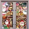 Decorações de Natal da Amazon Homem de Gengibre Criativo Adesivos Eletrostáticos Suprimentos para Festa de Natal Boneco de Neve Adesivos para Vidro