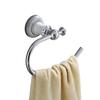 Toallero Cromado Blanco, Aleación de Cobre y Acero Inoxidable, Accesorios de Baño Simples Estilo Americano Europeo, Juego de Alta Gama, Almacenamiento Cromado Brillante