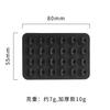 Ventosa de silicone de 24 grãos Preto Adesivo Simples Copo de Sucção Antiderrapante Case de Telefone Celular Portátil Titular Quadrado