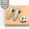 Fechadura de Porta Antiga Prata Estilo Vintage para Quarto Interno, Porta de Quarto, Fechadura de Porta Magnética Silenciosa para Banheiro, Maçaneta de Porta de Madeira