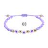 Pulsera de amor acrílica nueva transfronteriza bohemia tejida con hilo encerado pulsera de mano suministro de fábrica TEMU en stock