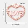 Versión Coreana Accesorios DIY Serie Corazón de Durazno Colgante Aleación Chapado Joyería Collar Pulsera Colgante Individual Colgante Pequeño