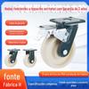 Rodízios Giratórios de Nylon de Alta Resistência e Resistentes a Impacto 5/ 6 polegadas 8 polegadas Rodízios Mecânicos para Transporte Redutores de Ruído com Freio e Características Direcionais