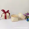 Caja de Dulces para Boda, Cesta de Bambú, Caja Pequeña de Bambú para Guardar Snacks, Caja de Empaque para Regalo, Empaque para Té