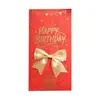 Nuevo sobre de cumpleaños con lazo tridimensional, tarjeta de felicitación creativa escrita a mano, regalo sorpresa para hombres y mujeres, regalo ceremonial para parejas
