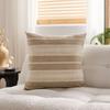 Funda de Almohada para Sofá Estilo Nórdico Moderna Minimalista Bohemia Textura Tejida por Color Rayas Estilo Étnico Funda de Cojín