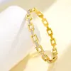 Pulsera de Acero Inoxidable Moda Coreana, Estilo de Nicho, Joyería Incrustada con Diamantes, Pulsera para Mujer de Acero de Titanio, En Stock, Envío Directo de Una Pieza