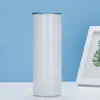 Caneca Térmica de Aço Inoxidável Europeia e Americana Transfronteiriça Sublimação 20oz Reta Tubo Reto Comércio Exterior Caneca de Carro Personalização