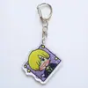 Desenho Animado Anime One Piece Mercadoria Chaveiro Acrílico One Piece 2D Alta Transparência Pingente de Chave Decoração
