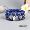 Pulsera de Cuentas Multicapa Estilo Bohemio Retro Popular Transfronteriza con Colgantes en Forma de Corazón y Estrella de Cinco Puntas, Venta Directa del Fabricante