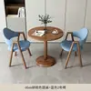 Mesa y sillas pequeñas redondas modernas y casuales para recepción y negociación en apartamentos pequeños, mesa de comedor, mesa redonda pequeña para balcón, para tiendas de té de leche y cafeterías