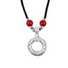 Collar de Plata Esterlina S999 para Mujer, Colgante de Fortuna y Paz, Moneda de Estilo Chino, Nueva Cadena Clavícula China, Collar de Cuerda Trenzada al Mayoreo
