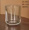 Copo de Vidro Transparente para Vela Copo Vazio Copo de Aromaterapia Tampa de Pinus Romântica com Anel de Vedação Decoração de Casa Suporte de Vela Decorativo