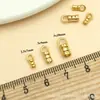 Colar de Cobre Banhado a Ouro 18K com Forte Retenção de Cor, Clipe Conector Universal, Acessórios de Fivela de Tampa de Extremidade de Fio de Aço Platina DIY