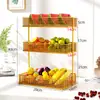 Bandeja de frutas de hierro de lujo ligero, estilo nórdico, cuenco de caramelos para mesa de centro de sala de estar moderna, bandeja para bocadillos y frutas secas, cesta de frutas de moda