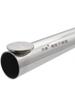 A6L tubo de acero inoxidable barra para ropa de montaje lateral barra transversal barra para ropa tendedero de balcón interior almacenamiento de pared lateral barra para ropa