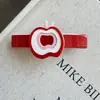 Presilha de Cabelo Laço Vermelho de Ano Novo, Presilha de Cabelo Grande de Acetato Ankara Vermelho de Alta Qualidade, Acessório de Cabelo Presilha Tubarão para Penteado Feminino