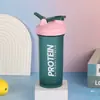 Novo Copo Shaker Copo para Proteína Copo para Milkshake Copo Misturador Copo de Água para Fitness Esportes Copo de Plástico Pode Ser Impresso em Ambos os Lados