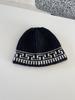 Corea del Sur 24 Nuevo Diseño Nicho de Combinación de Colores Vintage Sombrero de Punto Sombrero de Lana Sombrero de Pescador Cálido de Invierno para Mujer Sombrero para el Frío para Hombre