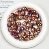 Ding Yi K16 Leng Yue Oro Brillante Alta Brillo Chapado Agujero Pasante Perlas de Resina Cadena para Celular Diy Accesorios con Cuentas