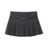 Nova Moda Streetwear Europeia e Americana Primavera e Verão Feminina Personalidade Cintura Baixa Mini Calça Saia Plissada Larga Casual