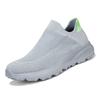 Zapatos de Hombre Nuevos de Talla Grande Transfronterizos, Tenis Fly-Knit, Zapatos Slip-On, Zapatos Casuales, Calcetines, Zapatos de Punta Ancha, Zapatos Casuales, Caqui