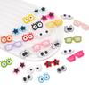 Parche Ocular Lindo de Acrílico Cuentas Planas DIY Tejido a Mano Joyería para Muñecas Accesorios de Decoración de Resina