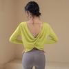 Nova Blusa Longa Solta e Respirável para Mulheres, Roupa de Tênis, Corrida, Fitness, Treinamento de Pilates, Top para Yoga Esportivo