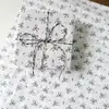 Papel de Copia Estilo Nuevo con Estampado de Cielo Estrellado y Lazo, Papel Perlado, Papel de Regalo Estilo Coreano al por Mayor