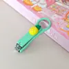 Cortauñas de Dibujos Animados para Niños, Cortauñas Portátil Lindo, Cortauñas Individual Anti-Salpicaduras, Set de Manicura para el Hogar para Mujeres