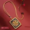 Pingente de Colar Thangka Atrai-Dinheiro Estilo Xizang Atacado, Caixa Gawu, Riqueza de Cinco Vias, Riqueza Direcional Oito, Pingente de Corrente de Suéter Estilo Chinês