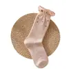 Calcetines apilados de lunares con volantes para mujer, estilo primavera y verano, estilo ins, transpirables, finos, calcetines ahuecados súper coquetos