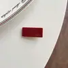 Presilha de Cabelo Doce Estilo Coreano Versátil Acrílico Mini Quadrada Bico de Pato tamanho pequeno Simples Presilha para Franja Lateral