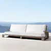Sofá Externo Madeira Teca Impermeável Resistente ao Sol Pátio Villa Jardim Pousada Escritório de Vendas Designer Sofá Externo