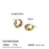 Pendientes de Acero Inoxidable Europeos y Americanos Taina Son Populares Aro de Acero de Titanio Diseño Geométrico Clásico Pendientes Sencillos para Mujeres Joyería Transfronteriza