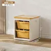 Caixa Organizadora de Livros Selecionada Cuidadosamente Grande Capacidade Desktop Lanche Plástico Caixa de Armazenamento com Rodas Roupas Infantis Brinquedos Caixa de Armazenamento