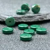 Contas Redondas Turquesa Verde Escuro Otimizadas, Contas Soltas, Contas Espaçadoras, Contas Combinando, Magnésita Cor de Jaspe, Jade e Cristal para Artesanato