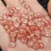 Cuentas Redondas de Cristal Imitación Fresa Cuentas Sueltas Cristal Pepino de Invierno Cuentas Irregulares Rosas Estrella de Cinco Puntas Accesorios para Joyería DIY Cuentas
