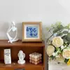 Marco de fotos pequeño estilo pintura al óleo, regalo de graduación, decoración de mesa para cumpleaños, para mejores amigos, adorno 3D para escritorio de dormitorio