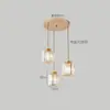 Lustre de cristal pós-moderno atacado 2019 novo restaurante lustre de três cabeças preto dourado multi-cabeça lâmpada de cristal
